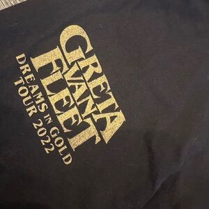 Greta Van Fleet 2022 Cropped Black Tour Tee